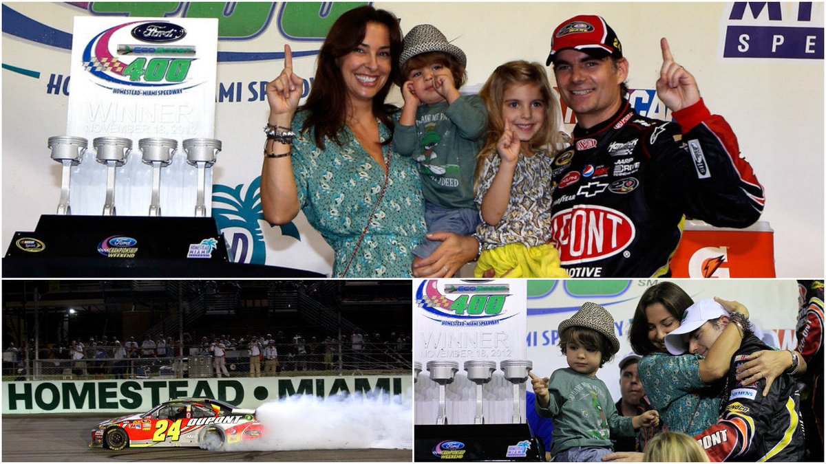 On this date [November 18] in 2012: Jeff Gordon led the final 10 laps en route to the victory at <a href="/HomesteadMiami/">Homestead-Miami Speedway</a> to conclude #NASCAR season. Career win #87