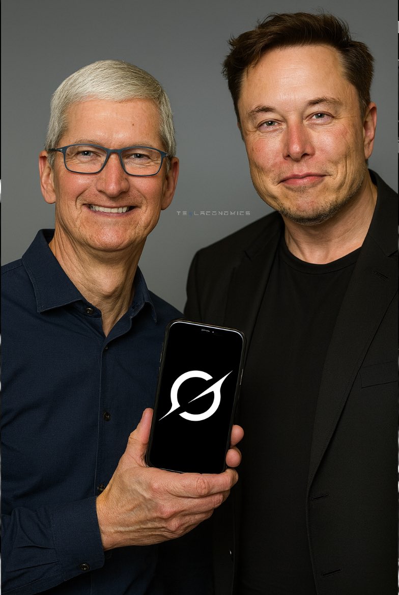Teslaconomics's tweet photo. Uncle Tim, please call Elon Musk bc he says he’s “down” to supercharge Siri with Grok https://t.co/yAShs3GVWg