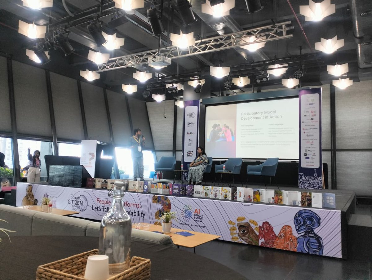UnRealTecELLP's tweet image. We presented our work under the CNX track: Shared Devices, Shared Spaces, Shared Languages at the Digital Citizens Summit 2025.

Ritesh  and Bornini Lahiri shared insights from our ongoing collaborations with  IIT Kharagpur