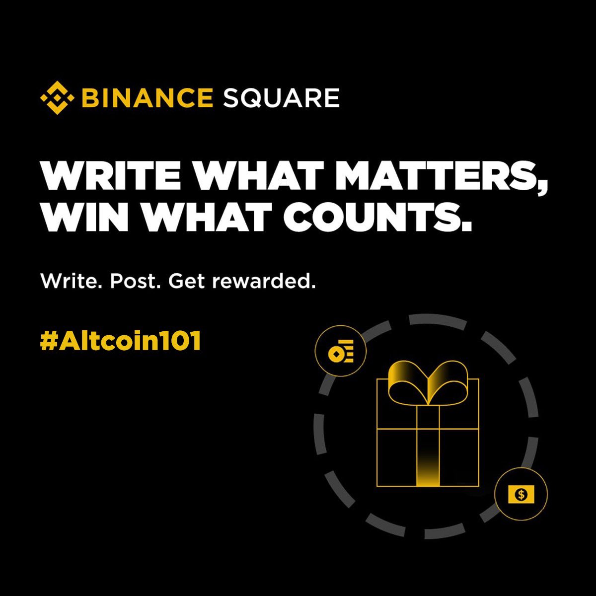 Ready for all things Altcoins!?

Join our #Altcoin101 campaign, write content, and stand a chance to win from a $500 USDC prize pool from all eligible posts! 🎁

🗓 18 Nov – 2 Dec 
✅ Create and post original content on Binance Square with  #Altcoin101
✅ Your write-up must be at
