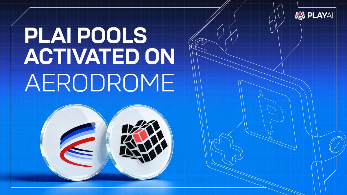playAInetwork's tweet photo. Play AI🤝Aerodrome
Thrilled to reveal that the $PLAI pools on @AerodromeFi are now officially eligible to receive AERO Emissions!
What's next? Stay tuned for the Emissions & Incentives 🚀 https://t.co/KXcr4fxHL7