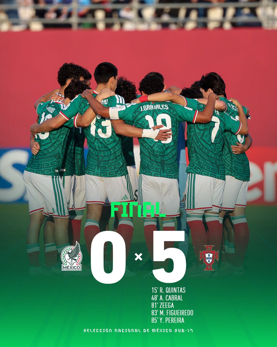 miseleccionsubs's tweet image. Finaliza nuestra participación en el Mundial Sub-17.

Incondicionales, gracias por acompañarnos 🇲🇽.