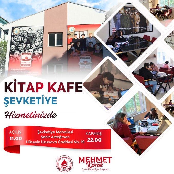 Aydın’da Gençler için Yeni Kitap Kafe Açıldı
