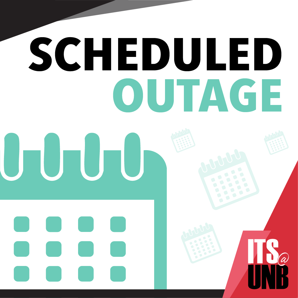 Scheduled Outage: UNB’s Wi-Fi and wired network services will be temporarily unavailable in Oland Hall and Facilities Management (SJ) on Thursday, Nov. 20 for 1 hour starting at 7 a.m.

Full details ➡️ go.unb.ca/SD-CZYCK