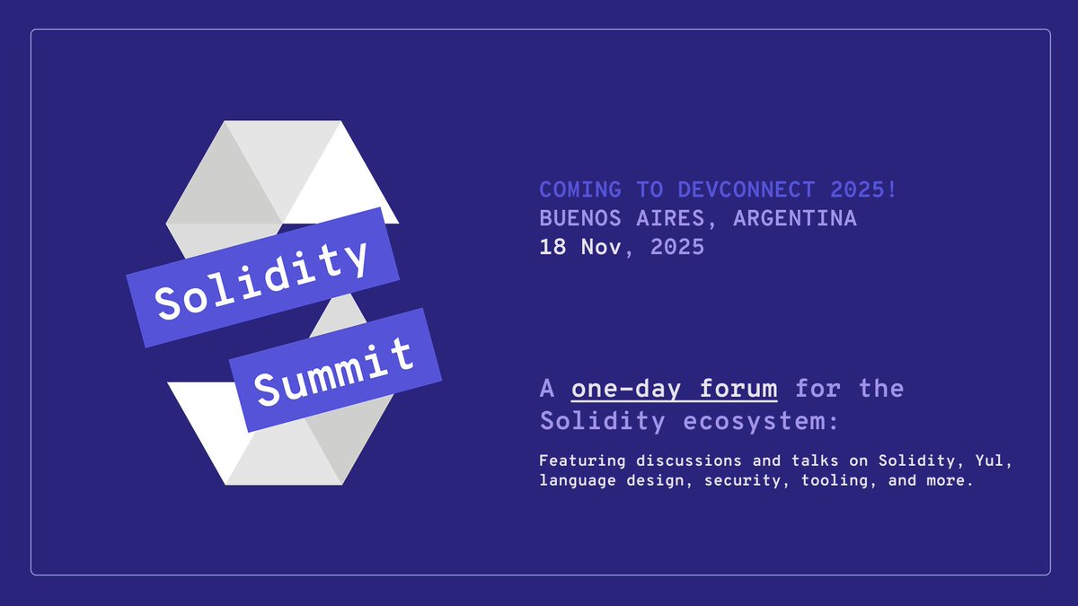 Solidity Summit 2025 Banner