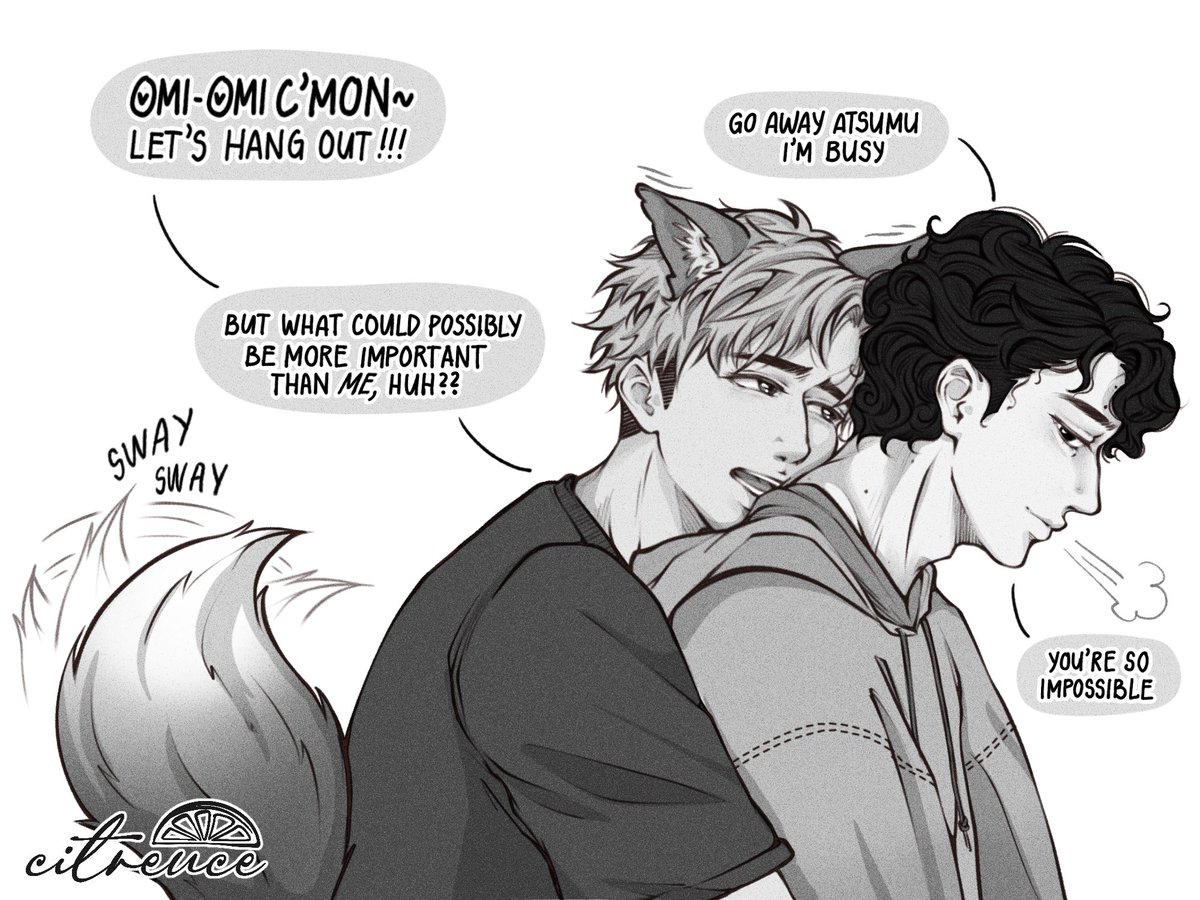 citreuce's tweet image. how to resist a clingy fox? you don’t #sakuatsu #skts