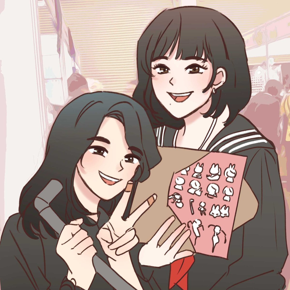 mizuyulii's tweet photo. My lifetime bestfriend @noathesnek visited my booth, all pretty wearing Hinako's costume, complete with THE PIPE kkkkk and she bought me this dreamy artbook with it's dreamy playlist by @cathsplat  🌃✨🚘💫🌃 This is so wonderfull 🥹🫶 https://t.co/4H6R3fbrch