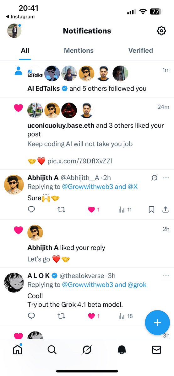 Growwithweb3's tweet image. Connecting with many programmers… 

I hope we all learn from each other 

Connecting❤️🤝