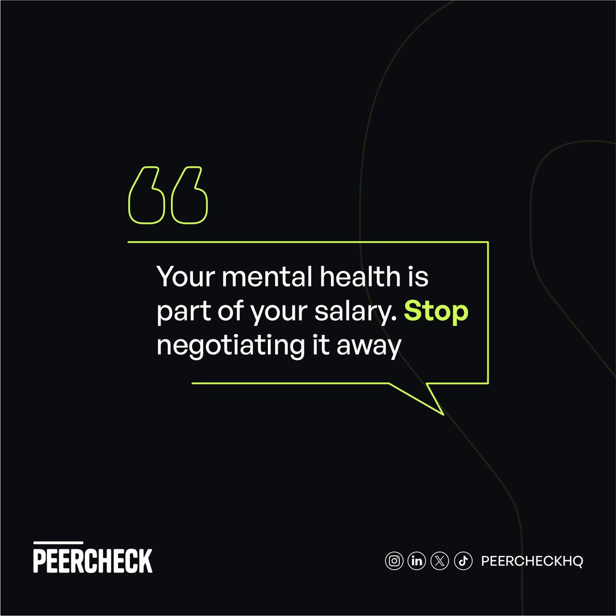 It's a new week guys. 
Normalize choosing peace over panic attacks.

#PeerCheck #AfricanWorkforce #WorkCulture