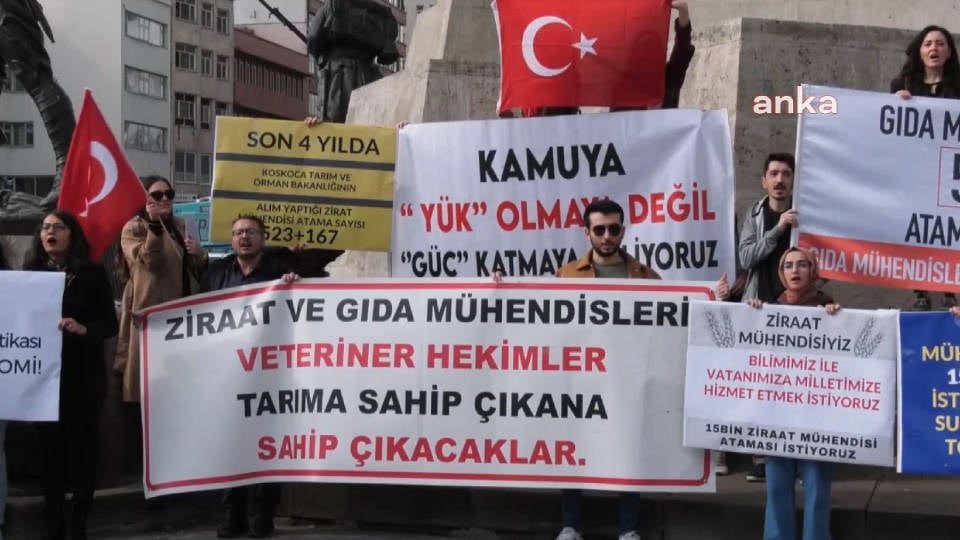 Tarımda on binlerce ziraat, gıda, su ürünleri ve balıkçılık teknolojisi mühendisi, veteriner hekim, tekniker ve teknisyen kamuya atama bekliyor. İktidar tarıma, çiftçiye ve ülkesine hizmet etmek isteyen gençlerin sesini duymazdan geliyor. Daha fazla susmayın, artık durmayın,