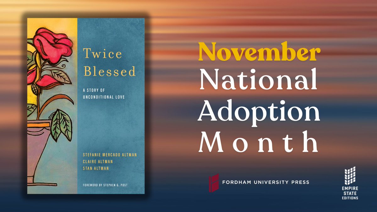 It’s National Adoption Month! 💖

Celebrate the unconditional love and resilience that creates a family. For an inspiring story of adoption and identity, check out the memoir, "Twice Blessed."

🔗 ow.ly/Ewko50XtuhL

#NationalAdoptionMonth #AdoptionIsLove #LoveMakesAFamily