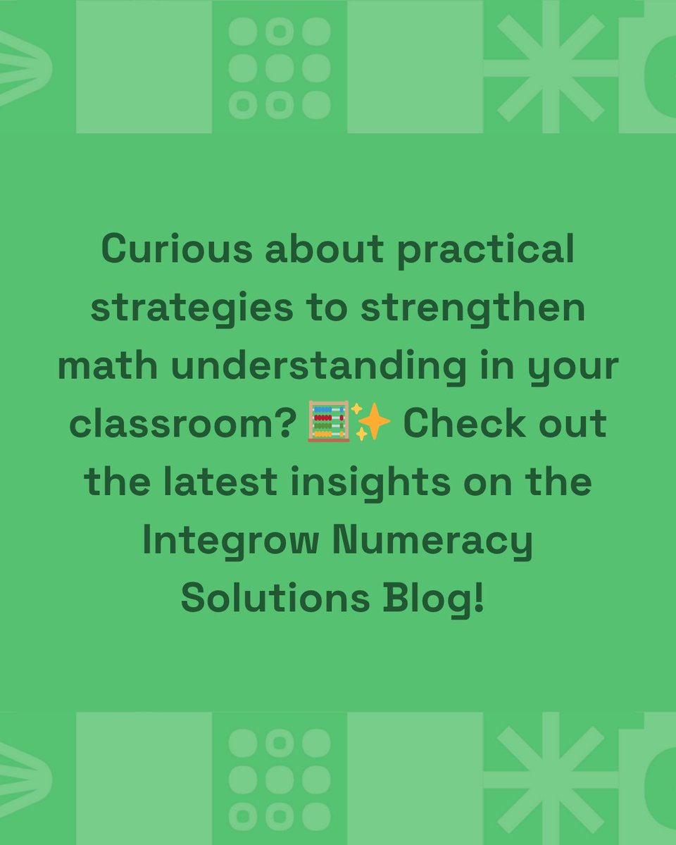 integrowmath's tweet image. Decimals are often one of the most challenging topics for students. Teachers frequently hear questions like, “Why isn’t 0.5 smaller than 0.05?” The challenge isn’t the computation—it’s the underlying number sense.

integrowmath.org/blog/helping-s…