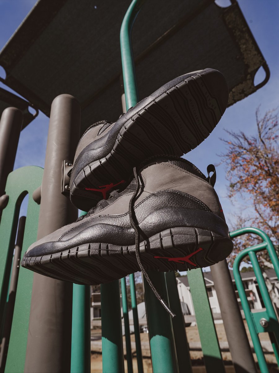 Air Jordan 10 “Shadow”

INSTORE RAFFLE: 11/17-11/18
at Decatur &amp; Lawrenceville store location ending at 6pm on Tuesday.
*One Entry Per Person*

The AJ ten was created by Tinker Hatfield during MJ’s first retirement and hit the court when he returned to the game. This retro keeps