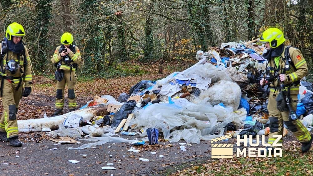 Broei/brand in vuilniswagen zorgt voor brandmelding in Elspeet