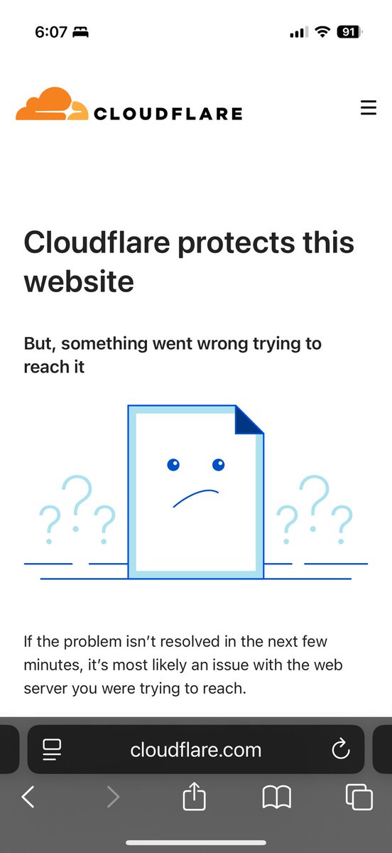 I live in a scary desert where there are rattlesnakes up early in the morning in the dark. I have a button on my iPhone that depends on a  <a href="/Cloudflare/">Cloudflare</a> service to turn my outdoor lights on before venturing to my garage office.  Whoops.