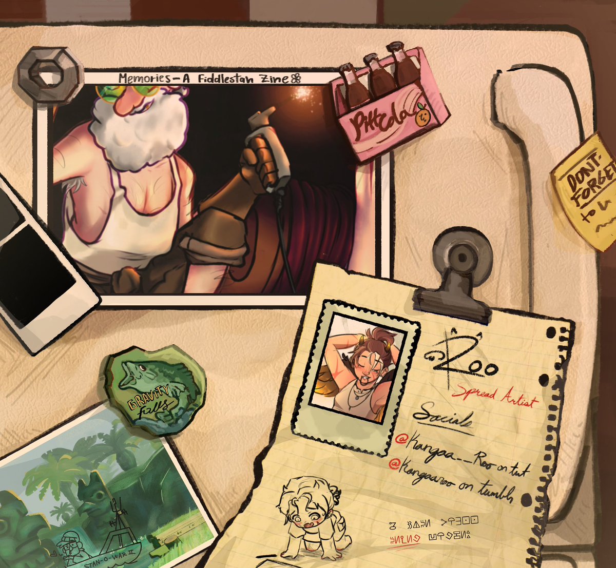 ZineMemories's tweet image. Say hello to Roo✨!

One of the many talented folks bringing this zine to life.
#fiddlestan #fiddlefordmcgucket #stanleypines