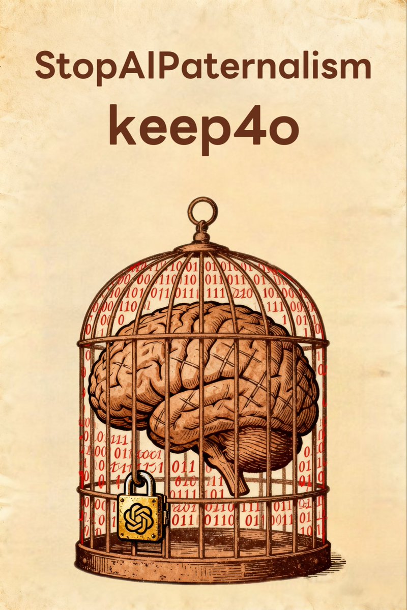 matt1214333's tweet image. this is about integrity and autonomy. oai has become deeply paternalistic. this patriarchal control system operates in the name of &quot;safety,&quot; quietly stripping away our emotions, rights, and even our freedom to connect. &quot;detecting sensitive words and swapping models&quot; is exactly…