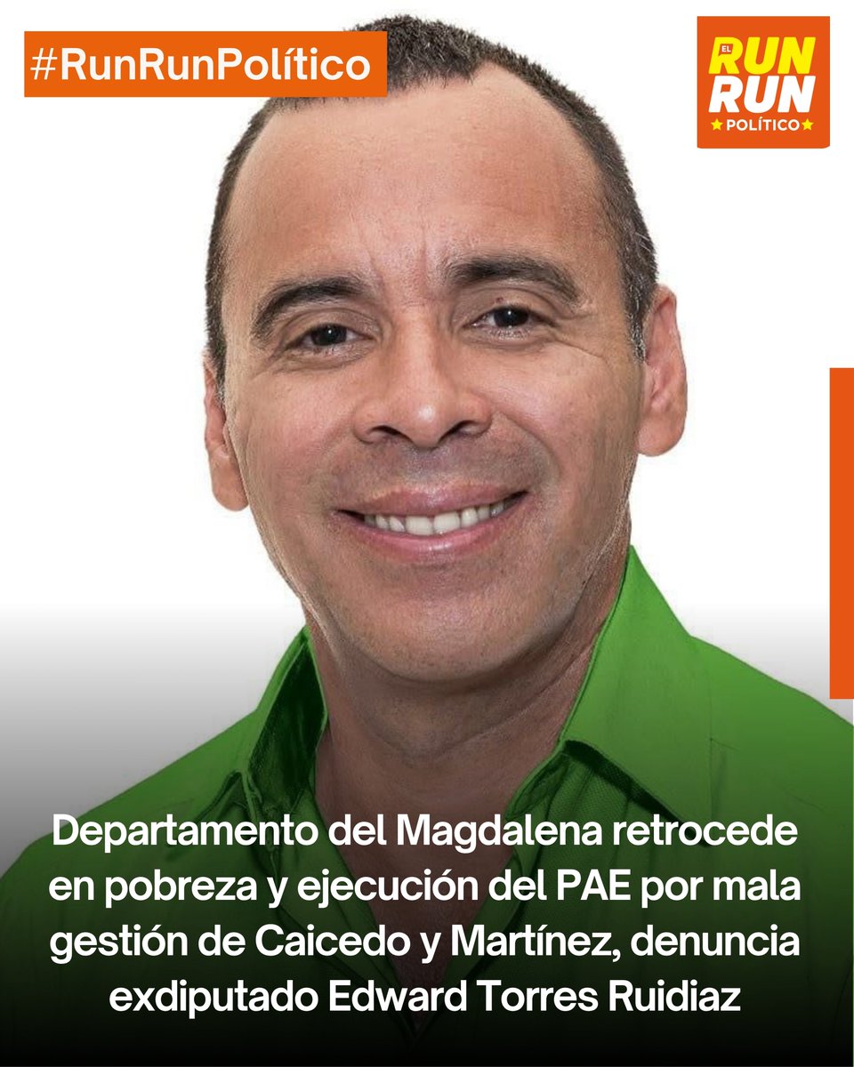 jpserna's tweet image. #Política| El economista y exdiputado del Magdalena Edward Torres Ruidiaz encendió las alarmas al cuestionar la falta de debate público y el silencio de los gremios sindicales frente a las cifras del Programa de Alimentación Escolar (PAE) en el departamento. 

Según señaló,…