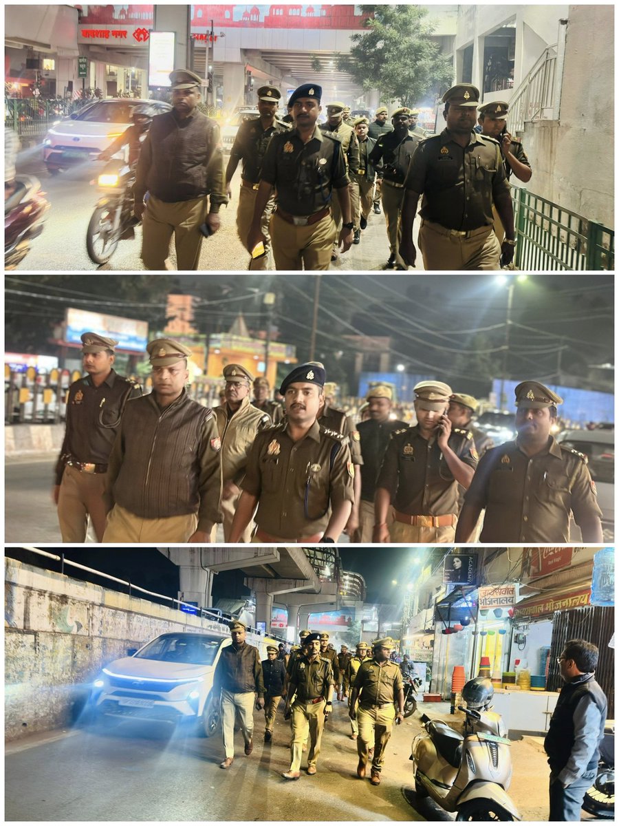 dcpcentrallko's tweet photo. #Lucknow_Police
@LkoCp के निर्देशन में @dcpcentrallko के नेतृत्व में #सुरक्षा_व्यवस्था हेतु।#ACP_महानगर व थाना महानगर पुलिस टीम द्वारा #मॉल/वाहन/#मार्केट/#मार्गों/#चौराहों/ रेलवे स्टेशन पर #पैदल_गश्त/सघन चैकिंग कर रखी जा रही सतर्क दृष्टि।
 
@112UttarPradesh
@dgpup @adgzonelucknow https://t.co/T5AMoscP9A