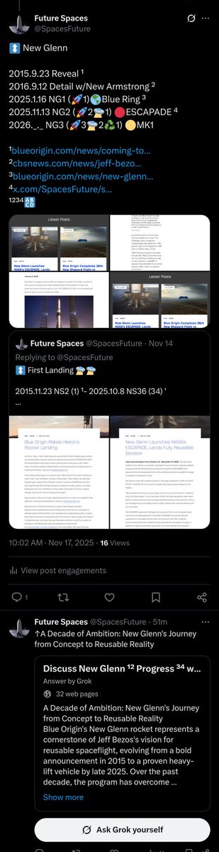 Timely, InfographicTony's full perspective of NG2 being posted right about the time it has arrived at port! 👏😍
_
^x.com/SpacesFuture/s…
"'x.com/SpacesFuture/s…
"x.com/InfographicTon…
'x.com/SpacesFuture/s…
²x.com/NASASpacefligh…
¹x.com/InfographicTon…
¹🖼️²🖼️
'🖼️"'🖼️