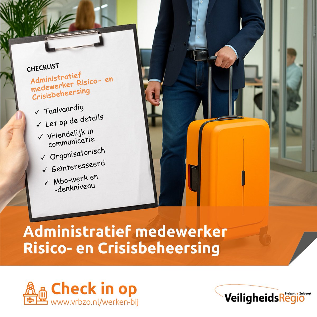 Ben jij een nauwkeurige organisator die collega’s ontzorgt? Misschien is de vacature Administratief medewerker Risico- en Crisisbeheersing iets voor jou!
Lees de hele vacature via: vrbzo.nl/vacatures/admi…
