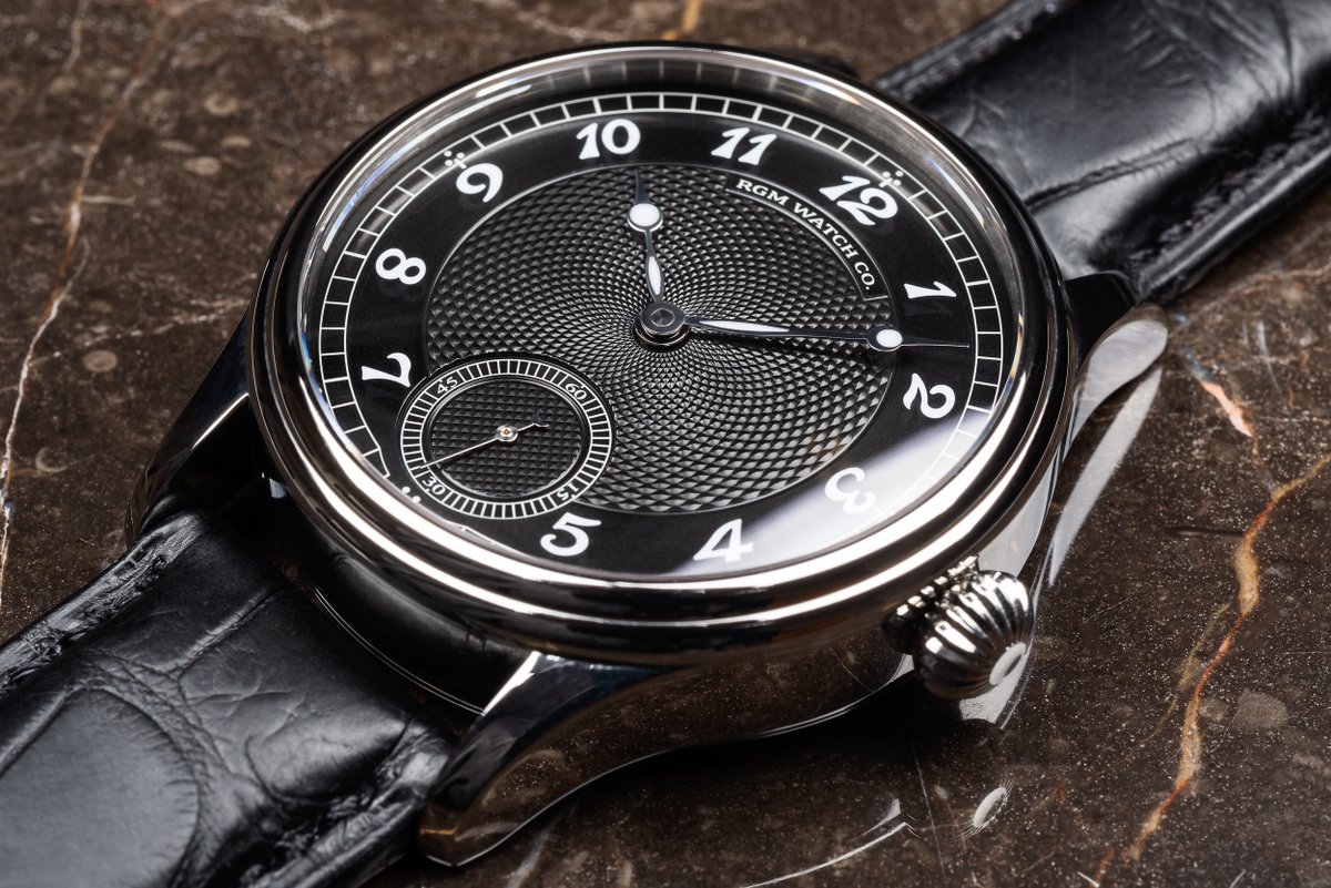 RGMWatchCompany's tweet photo. RGM 801 back in black!

#rgmwatchco #rgmwatches #rgmwatch #watch #watches #wristwatch #wristwatches #watchmaking #watchmaker #independentwatchmaking #independentwatchmaker
#guilloche #guillochedial #cadranguilloche #engineturning #engineturneddial https://t.co/zvX5tMG8dt