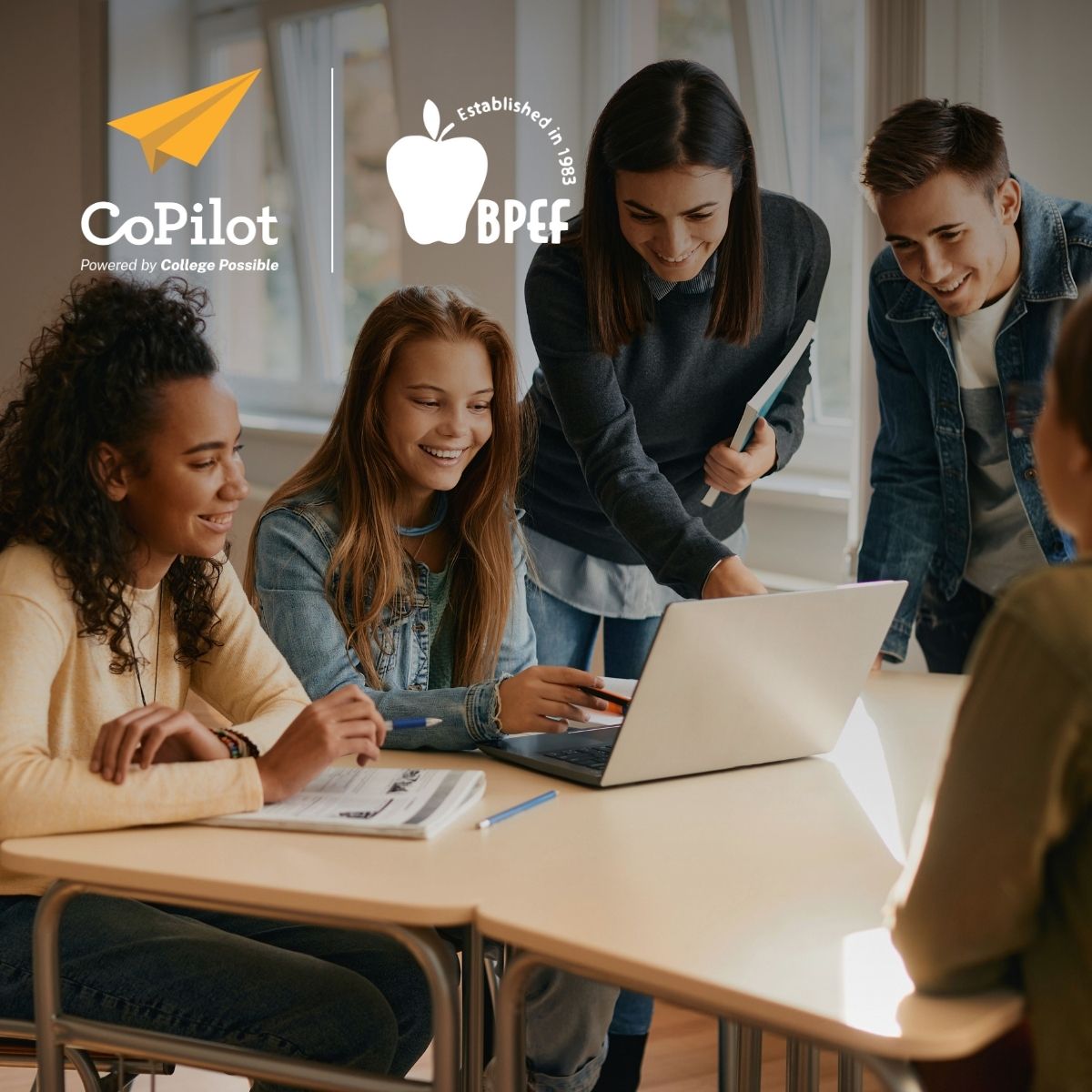 CollegePossible's tweet photo. We’re thrilled to partner with the @BPEFinc to launch Bridgeport Promise! Together, we’ll expand scholarships and college mentoring—helping students stay on track from 6th grade through college graduation with CoPilot. https://t.co/dCgzuirU3I
#EdTech https://t.co/YyaSwAaVqp