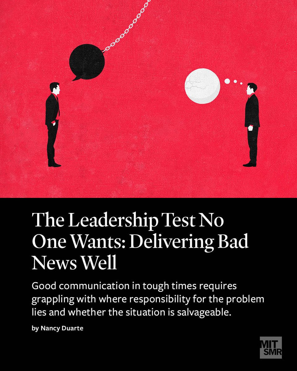 mitsmr's tweet image. When a situation goes wrong, leaders need to decide whether to fix it, bounce back, shut it down, or move on. mitsmr.com/445Joh6