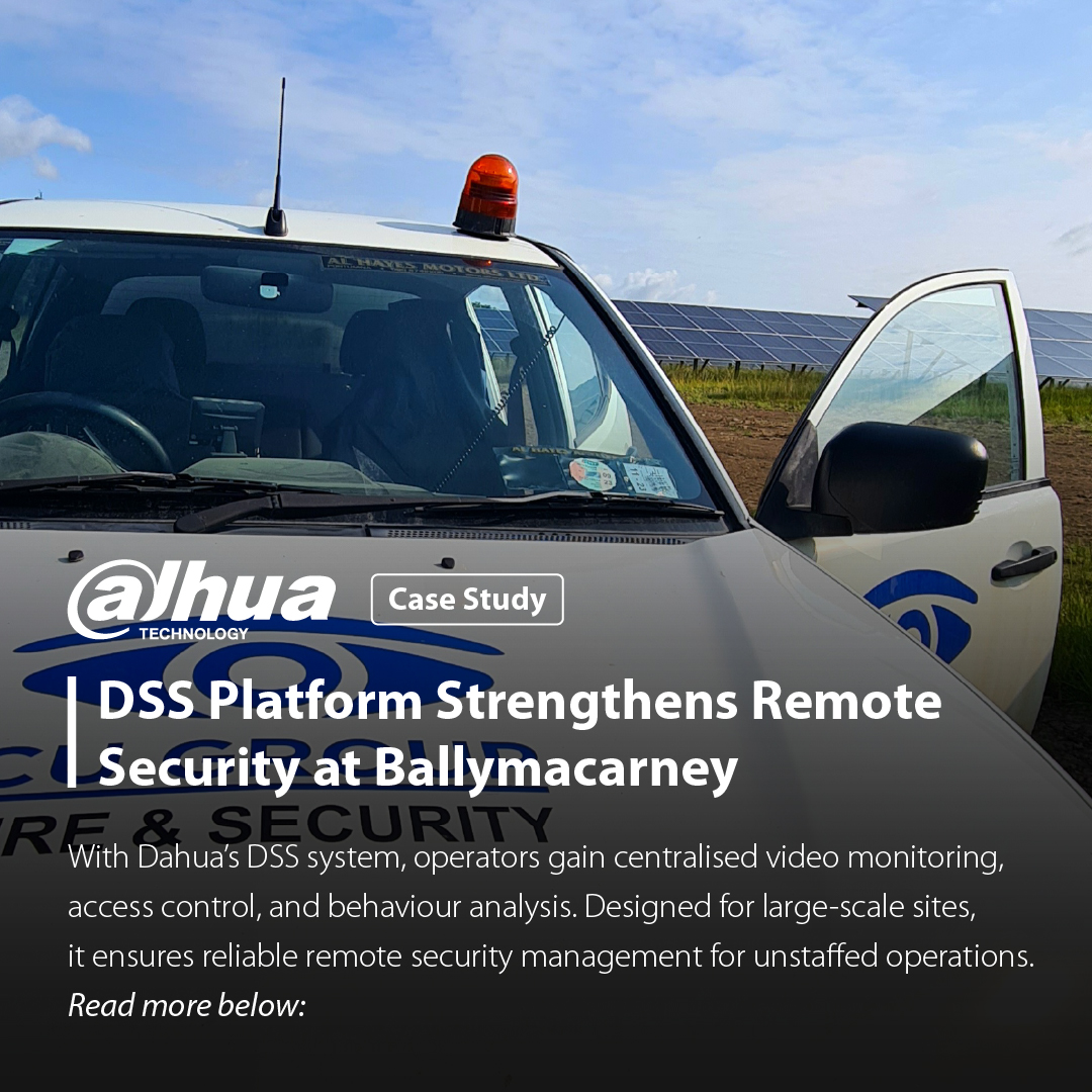 DAHUA_UK's tweet image. Securing a 500-acre solar farm remotely! 🌍 The powerful DSS Platform and 128-Channel NVR provide centralised video monitoring &amp;amp; AI analysis for Ballymacarney.  Remote management made easy. 

Learn More
tiny.cc/ballymac
#RenewableEnergy #SecuritySolution #Solar