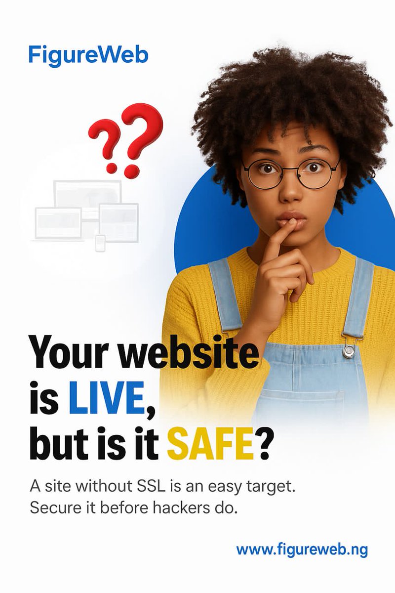 figurewebng's tweet image. Did you know a website without SSL is an easy target for hackers? 

Don’t wait until it’s too late secure your website with SSL today and protect your business.

#CyberSecurity #WebsiteSecurity #SSL #SecureYourSite #HackProof #SmallBusinessTips #OnlineSafety #FigureWeb
