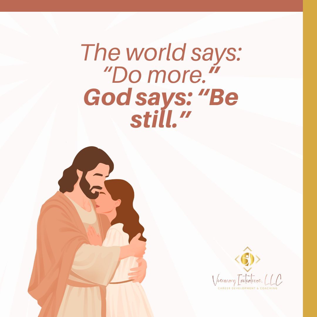 The world says: “Do more.”

God says: “Be still.”

Faith-Centered Equity helps you choose peace over pressure. 

📌 Download the Faith-Centered Equity Tracker to learn more: mailchi.mp/visionary-init… 

💬 What helps you slow down and reconnect with God when life feels hectic?
