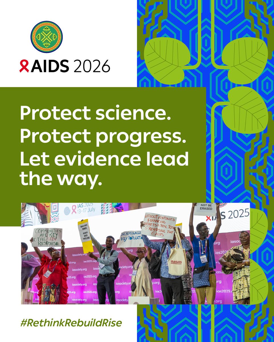 bioethiquemx's tweet photo. #RethinkRebuildRise
Let #AccessEquity to scientific breakthroughs lead the way.
@iasociety
@AIDS_conference https://t.co/OLkkaooVny