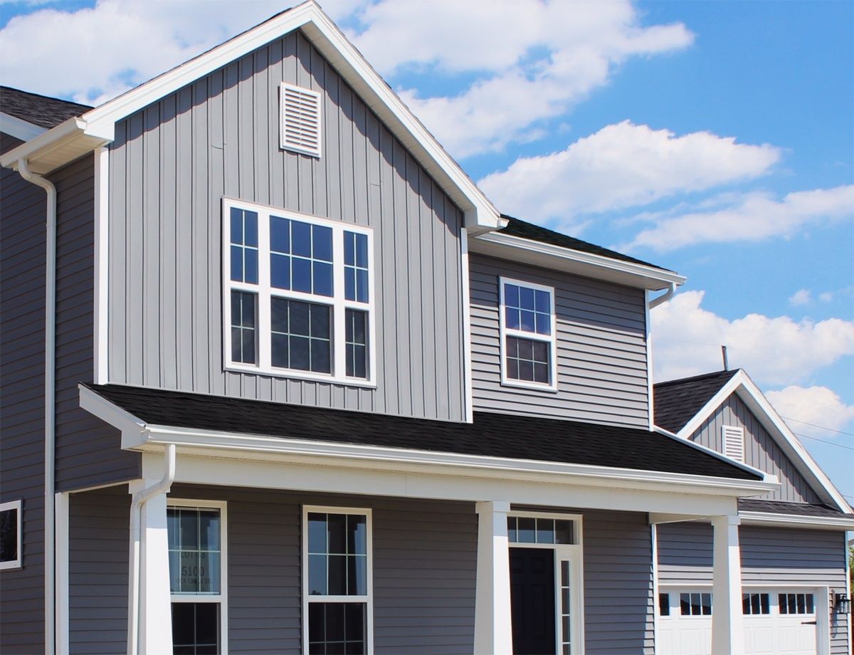 Style Crest Board &amp; Batten siding comes in 22 colors and offers durable, low-maintenance panels with a clean vertical profile. Reinforced locking keeps panels straight and secure, even in harsh weather. See more: talbertbuildingsupply.com/products/sidin…