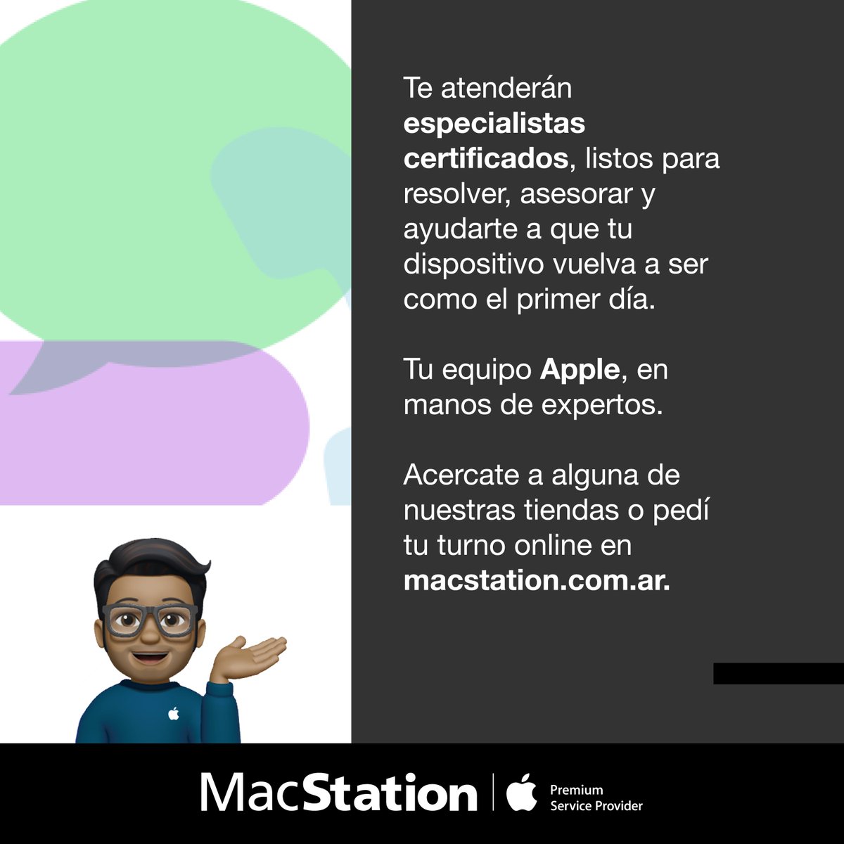 MacStationAr's tweet image. Desde noviembre, bajamos los precios del servicio técnico para que accedas a más atención, más acompañamiento y más tranquilidad.
Especialistas certificados listos para ayudarte.
Pedí turno en macstation.com.ar
#MacStation #SoporteTécnico #Apple