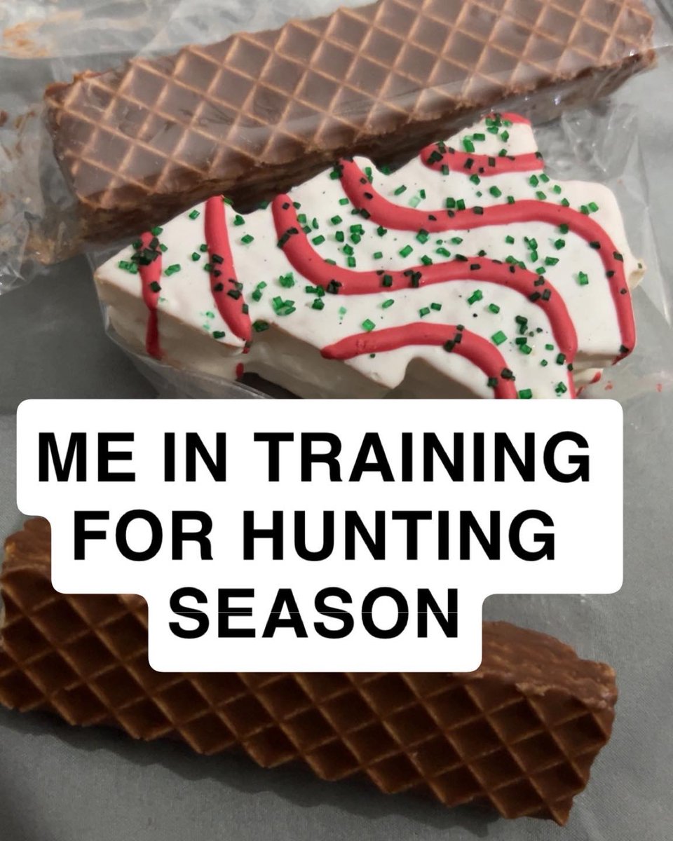 LeeMSnow's tweet image. carb-loading is part of the preseason program, coach. #HuntingPrep #SnackGameStrong #LittleDebbie #BulkingSeason #RelatableLaughs
