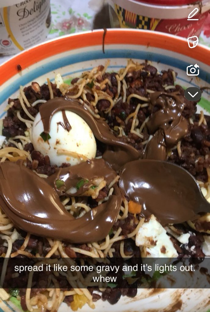 _coolshugz's tweet image. still stand by this. the shito and the chocolate spread go so well together