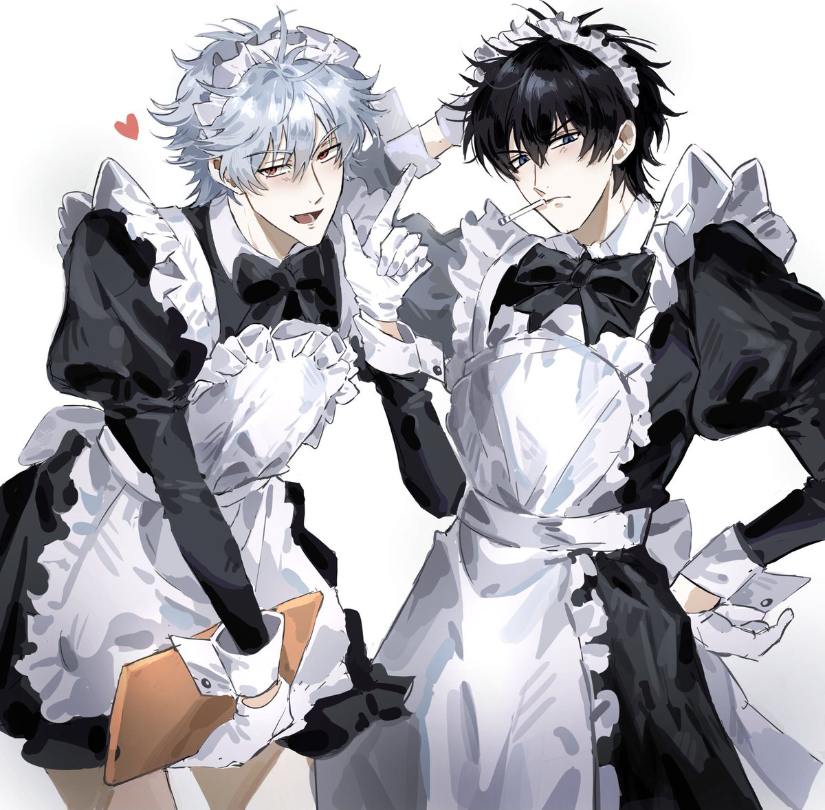 dull_1050's tweet image. 銀土
*자세참고*