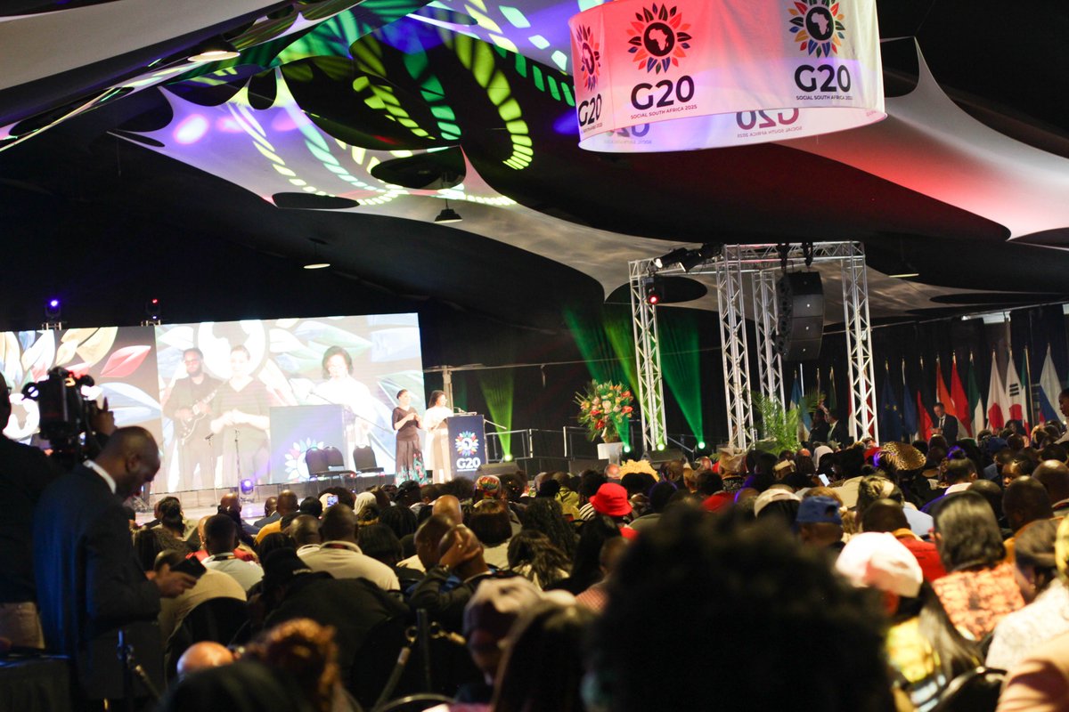 A powerful opening to the #G20SocialSummit.
Professor Narnia Bohler-Muller, G20 Engagement Groups Representative, challenged global leaders:
 “We are not just stakeholders. We are co-authors of the global agenda.”

Our champions were there, shaping the narrative and pushing for