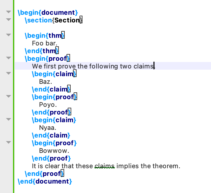 goto_math's tweet image. ChatGPTに手伝ってもらって、LaTeX+amsthmにおいて
・thmの証明内のclaimにはthmの番号由来の番号が付くように
・claimの証明終了マークはthmの終了マークと違うものにする
という機能を実装することに成功した。