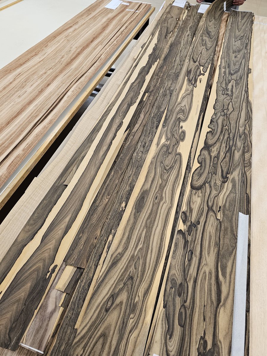 mbohlkecorp's tweet image. Newly priced architectural veneer, showstoppers. 🌳 Ziricote, Circassian Walnut; trio: Afrormosia, Lacewood, European Sycamore. #architecturaldesign #woodveneers #woodveneer #wood #millwork #beautiful