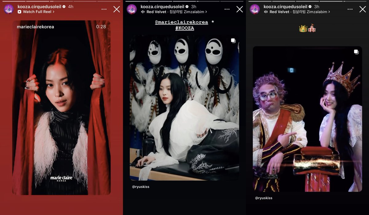 thinkboutryu365's tweet image. KOOZA by Cirque du Soleil and the performer team also interacted with the reels 🫶