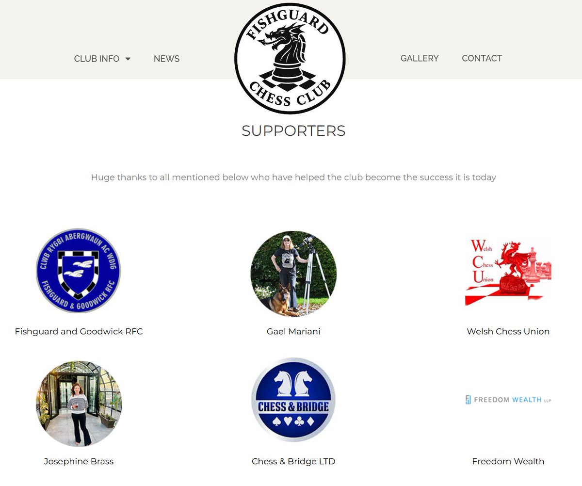Fishguard Chess Club have a new website and our student, Gael, helped to make it happen. All the best! ♟️🥳