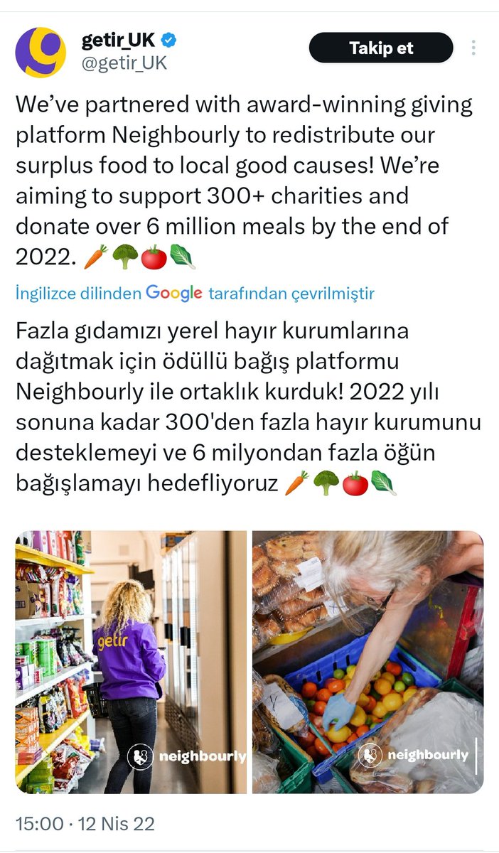 kocovalitr01's tweet image. İBRETLİK!

İngiltere&apos;de maddi durumu yeterli olmayan insanlar için hayır kurumlarına gıda bağışı yapan @getir firması, Türkiye&apos;de sokaklarda köpek beslesinler diye Haytap&apos;a 150 ton mama bağışı yapıyor. Bu milleti köpekten aşağı görüyorlar.
#GetirBoykot