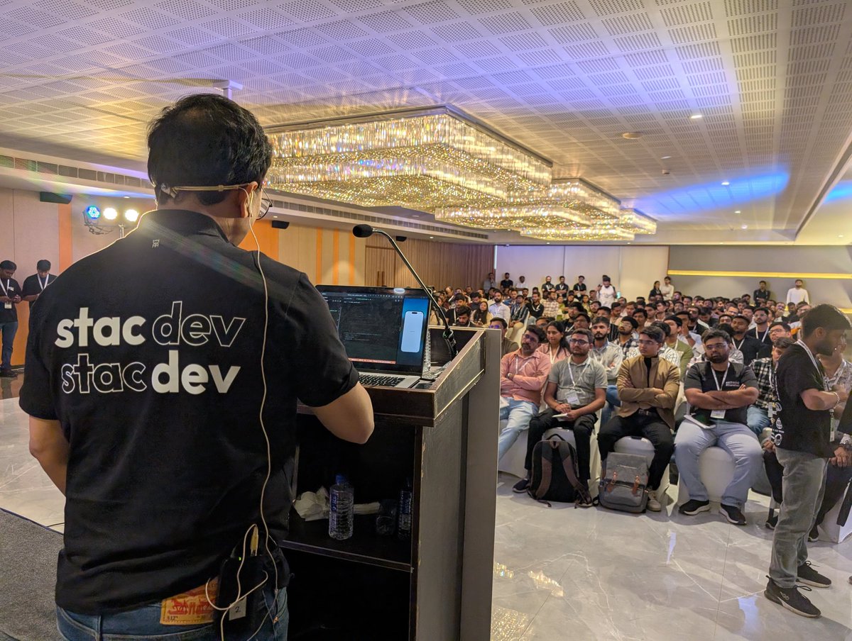 divyanshub024's tweet image. Gave my talk “Flip the Script: Let the Server Drive Your Flutter UI” at #DevFestAHM and the energy in the room was next level🔥
Showing @stac_dev update a full Flutter UI with zero rebuilds always hits differently⚡️
Huge shoutout to the @GDGAhmedabad team for a flawless event🙌