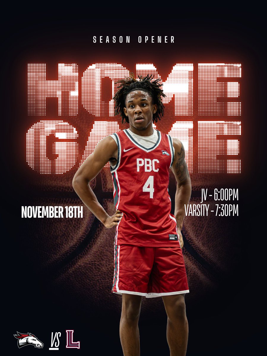 🚨GAMEDAY🚨

Bronco nation come out and support your 25-26 Broncos as we open up the season at home tonight.

#WinTheWeek 

#BroncoNation #BroncoDNA🧬

🏀 PBC Vs. Palm Beach Lakes
🗓️ Tues - 11/18
📍 Palm Beach Central High School 
⏰ JV Game - 6:00pm 
⏰ Varsity Game - 7:30pm