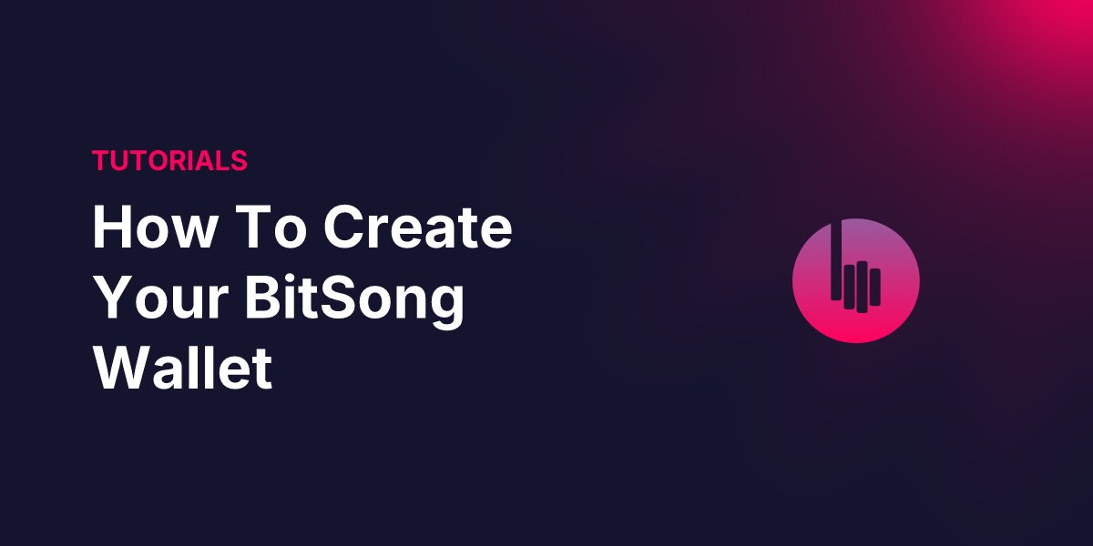 BitSongOfficial's tweet image. Create your BitSong wallet today: fast, simple, secure!  

Follow the step-by-step guide👇

#BitSongStudio #Web3Music #MusicNFTs #MusicWallet #OwnYourMusic