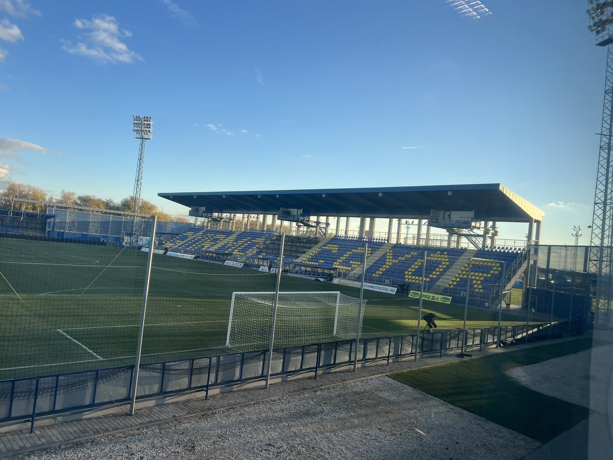 scottsas's tweet photo. #Scenesetter final matchday of UEFA u19 and I’m at Alcufer Gyirmoti Stadion outside Gyor for Hungary v France https://t.co/t0DgOyIoft