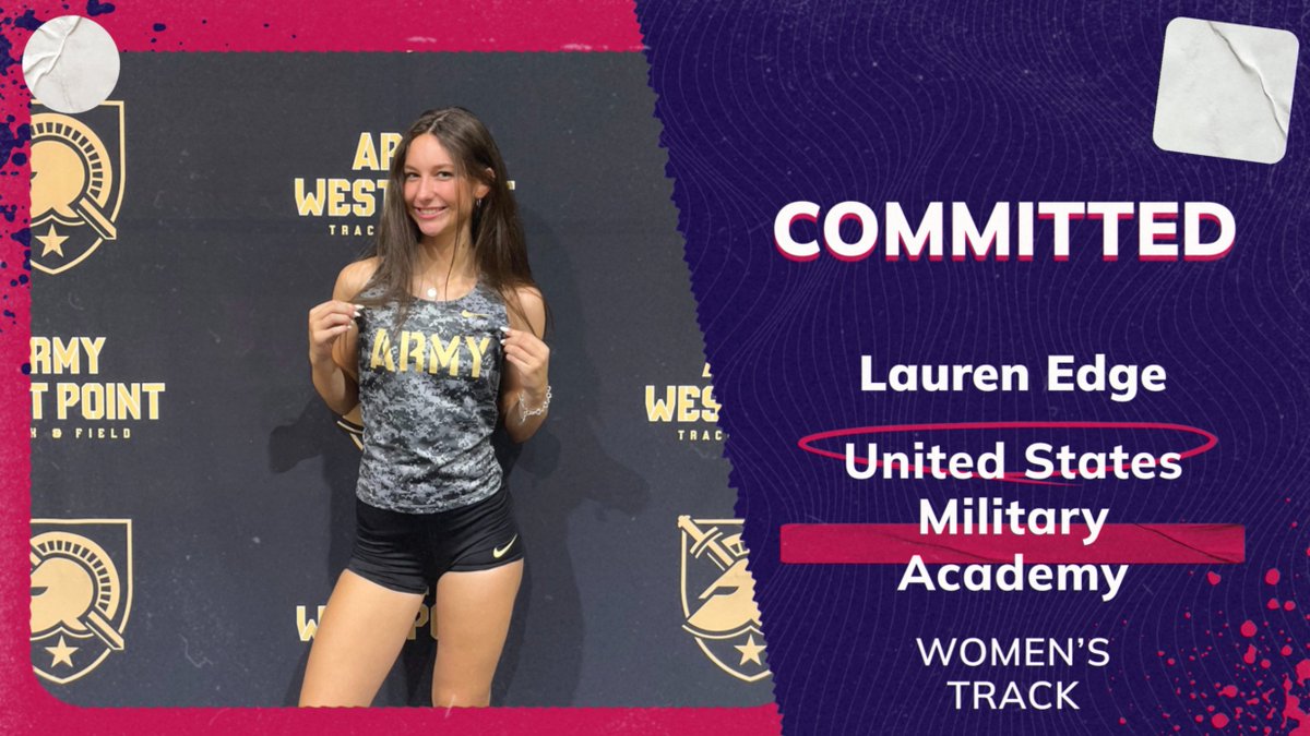 Congratulations to Lauren Edge who has committed to run track next year at The United States Military Academy.