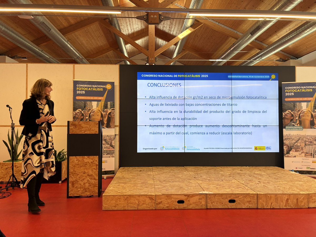 Congreso Nacional de #Fotocatálisis en Barcelona. Aprendiendo de experiencias y aplicaciones dentro y fuera de nuestro sector
#descontaminación #innovación #pavimentos #investigación
<a href="/AIFotocatalisis/">AIFfotocatalisis</a> <a href="/CienciaGob/">Ministerio de Ciencia, Innovación y Universidades</a>