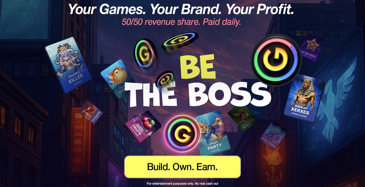 Playnance_'s tweet image. BE THE BOSS — YOUR OWN GAMING PLATFORM FOR $1 📲

Playnance is opening a special community offer:
Launch your own fully branded Web3 gaming platform for just $1.

This is real business ownership:
• Your platform — your brand, your players
• Your revenue — every game, every spin…